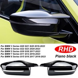 BMW G20 G21 G30 G38 G22 G23 G11 G12 G15 G16 Rearview Mirror Cover M Style Black Glossy Fit