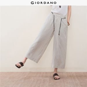 Giordano Women Women Elastic Waist Casual Pants Free Shipping 18426703