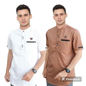 55 RIBU DAPAT 2 BAJU KOKO KURTA TAJOL LENGAN PENDEK FULL KATUN