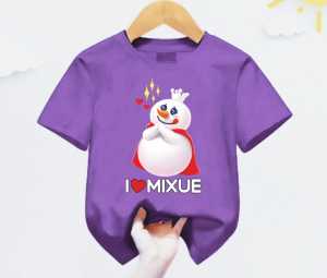 kaos anak virall I LOVE MIXUE usia 1-12 tahun lengan pendek