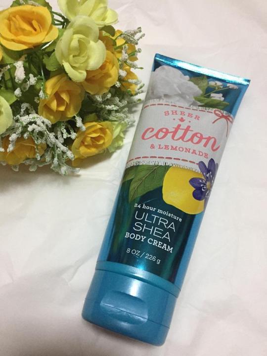 Bath and Body Works Sheer Cotton and Lemonade Body Cream 226g (1pc)