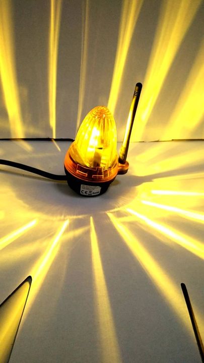☑️ JE Automatic Gate LED Flashing Lamp with Booster Antenna, 12-240V AC ...