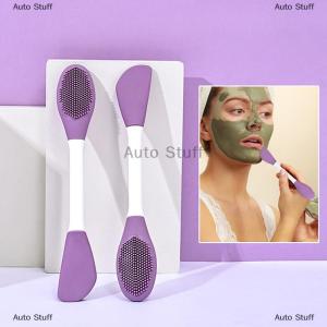 [COD] Auto Stuff Đôi Đầu Silicone mặt nạ trên khuôn mặt bàn chải massage mặt làm sạch bàn chải tự làm bùn phim scraper chăm sóc da mặt công cụ dropshiping