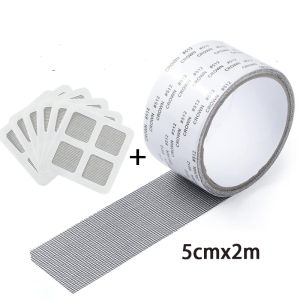 Window Screen Repair Stickers For Damaged Windows And Hole Repairs. Window Screen Film With Strong Adhesive Mesh Tape For Doors And Windows Glass Fiber Mesh Tape For Doors And Windows To Prevent Mosquitoes From Entering Easy To Stick