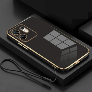 Soft Case Infinix Zero 30 4G Casing Luxury Elektro Plating Free Tali strap
