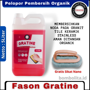 Pembersih Lantai Organik Granit Tile Multifungsi Fason Gratine 5 Liter