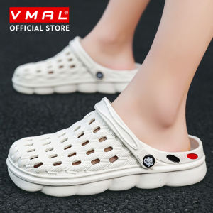 VMAL Summer Beach Sandals Slippers Casual Home Slippers Quick Dry Hole Clogs Couple Garden Shoes Sandals for Men Big Size 38-49