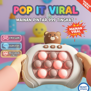 MSW Permainan Pop It Viral Quick Push Game 999 Level Electronic Fidget Toy Sensory Educational Toy For Kids