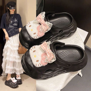 Dép Sục Đế Cao Chất EVA Siêu Nhẹ Gắn Hình Mèo Dễ Thương Cute