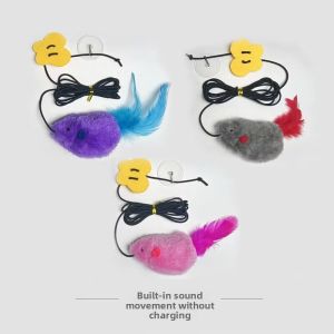 [QPet]🚀Pet Supplies Sales New Hanging Calling Mouse Toy Interactive Play Attracting Interest Cat Toy