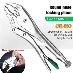 LAOA 5 7 10 Inch Locking Pliers Round Nose Welding Tool Straight Jaw Locking Mole Pliers Vice Grips Pliers Set