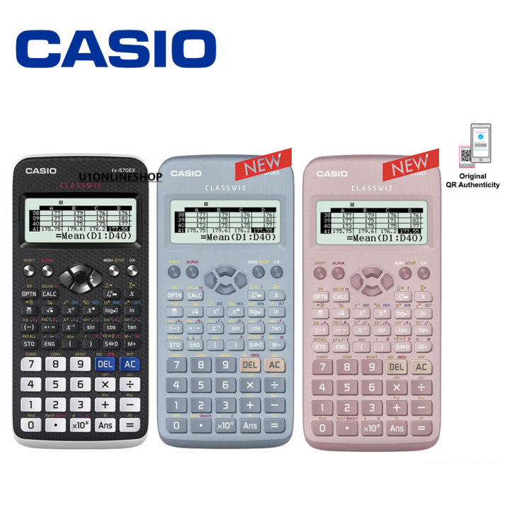 CASIO Scientific Calculator FX-570EX Classwiz Black Pink Blue Limited ...