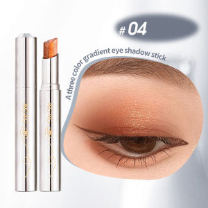 ✨ Long-Lasting Smudge-Proof Triple Gradient Eyeshadow Stick AGAG 3-Color Cream Liquid & Powder Blend Natural Shades For Effortless Charm