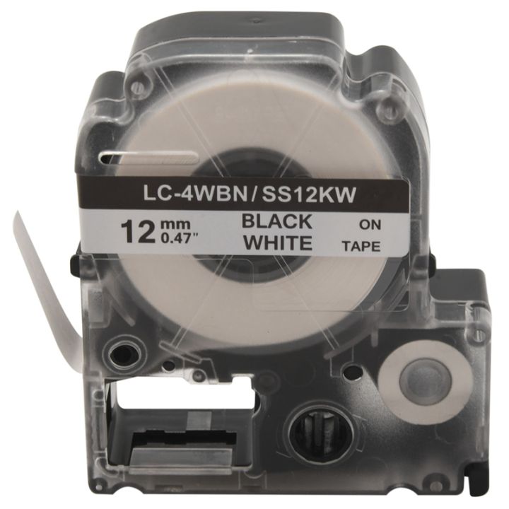 5 Pack Replace -4WBN LC-4WBN9(SS12KW) Label Tapes for LabelWorks LW300 ...