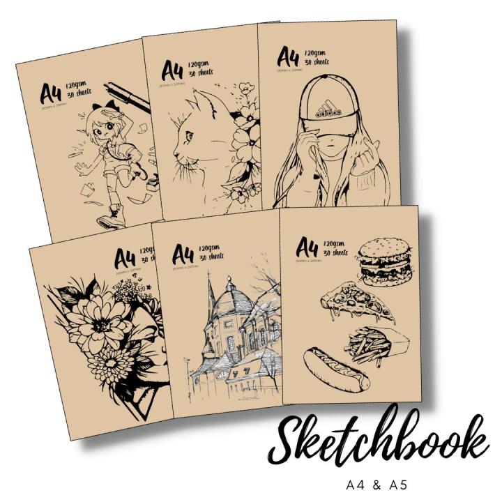 Aazon.co: BLUOST Spiral Sketchbook For Drawing, 120gs Sketch Book