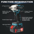 COD JLD 88V mesin bor impact baterai 350N.M bor Baterai 13mm Impact Wrench brushless impact jld tool 88v original bor baterai cas komplit bolak balik.Untuk melepas dan memasang baut ban Baut mesin CVT Baut perancah Dapat Digunakan Pada Kayu/Beton/tembok/. 