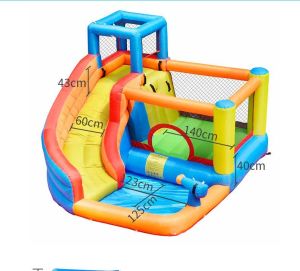 Inflatable Bounce Slide Bouncer House Jumper Water Slide Park Combo for Kids Outdoor Party with Air Blower