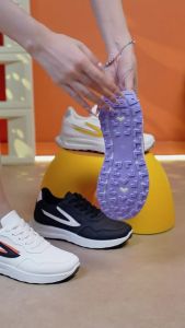 Women’s Korean Style Sports Sneakers | Trendy Fashion Lightweight Shoes | Breathable Comfortable Non-Slip Walking Sneakers | Casual Sports Shoes for Everyday Travel & Lifestyle Wear