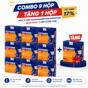 🌿 GLUCOSAMIN 500 KINGPHAR – BỔ SUNG DƯỠNG CHẤT CHO CUỘC SỐNG NĂNG ĐỘNG 🌿