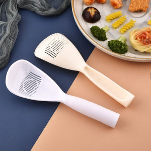 Plastic Spoon Rice Bowl Spoon Upright Type Rice Spoon Multi-purpose Filter Strainer Stiring Spoon