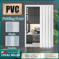 PVC sliding partition wall accordion Folding Door temporary door for room plastic foldable partition wall panel. 
