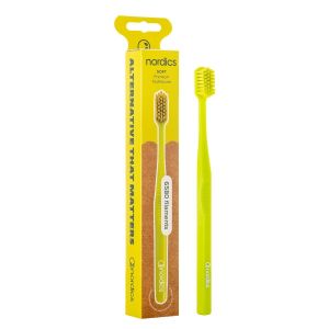 Nordics Adult Premium Toothbrush 6580 Soft Filaments with Ergonomic Handle