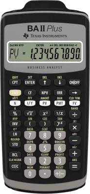 Texas Instruments BA II Plus Financial Calculator | TI BA II PLUS | BAII PLUS | Guaranteed ORIGINAL | 1 Year Warranty