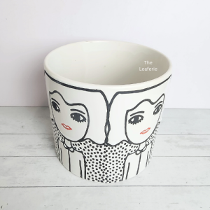 The Leaferie Rose plant pots (2 sizes) Ceramic flowerpot flowerpots flower pot planter planters