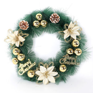 Christmas Wreath Artificial Garland Handmade Christmas Decoration Door Decor DIY Christmas Decorations Set Christmas Decorations For Home Christmas Tree Decoration Package