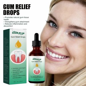 Gum Regrowth Drops Relieve Mouth Periodontal Gingival Bleeding Pain Treat Receding Gums Bad Breath Antibacteria Oral Clean
