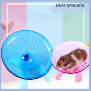 Ditur Pet Hamster Flying Saucer Exercise Squirrel Wheel Hamster Mouse Running Disc