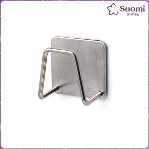 Digeo 304 Stainless Steel Sink Sponges Holder Self Adhesive Drain Drying Rack Kitchen Wall Hooks