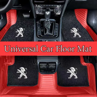 WorldAutoParts 4PCS Carpet Flannel Odorless Anti-slip Car Floor Mats for Peugeot 2008 308 4008 508 5008 301 308sw 208