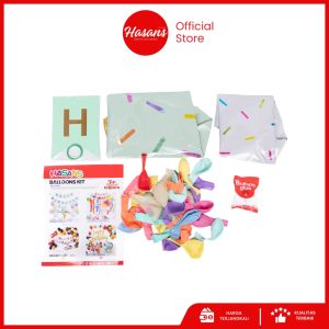 53 Pcs Set Garland Balon Latex / Paket Dekorasi Tema Es Krim / Party Balon Set Garland 09 Ice Cream