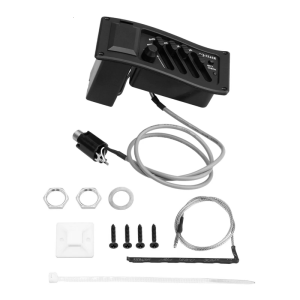 Complete 4 Band Frequency Adjuster Set Plastic Texture for Folk Guitars with Prewired Cables and Mounting Hardware