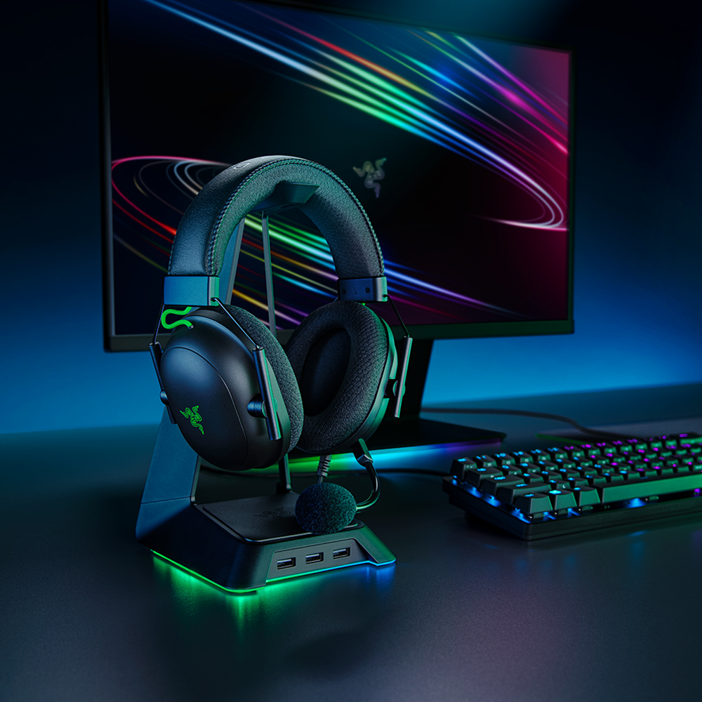 RAZER BlackShark V2 Multi-Platform Wired Esports Headset with HyperClear Cardioid Mic With USB Sound Card Gaming Headphones