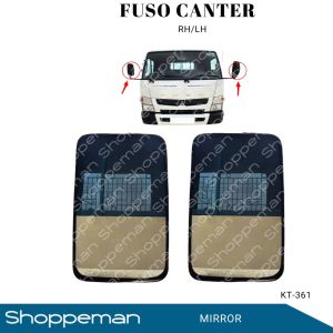 FUSO CANTER SIDE MIRROR AUTO MIRROR 11"x7" 28cmx18cm KT-361 (2PCS/SET)
