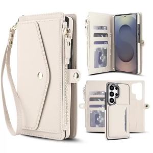 Crossbody Lanyard Zipper Leather Wallet Magnetic Card Holder Case For Samsung Galaxy S26 S25 S24 S23 S22 S21 Ultra Plus 5G Cover2026