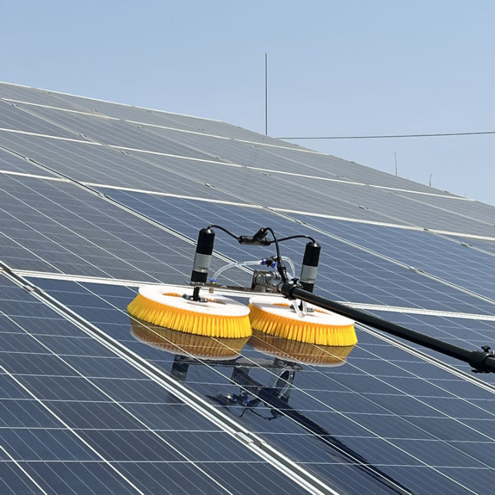 Photovoltaic panel cleaning machine tool cleaning brush mechanical ...