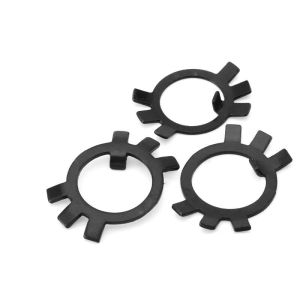 M10 M12 M14 M16 M18 M20-M60 GB858 Lock Gasket Spacer Black Carbon Steel Lock Washers Retaining Stop Washers For Slotted Round Nuts