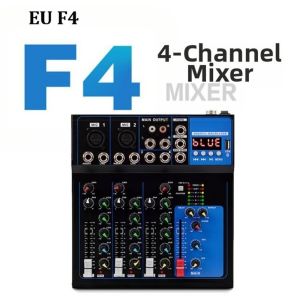 PRIMEPICKGLOBAL US/EU Style F4/F7 Channels Audio Mixer Professional with equalizer EQ/recording function MG USB interface  BT DJ 48V Sound Mixing Console for Computer MP3 microphone Recording
