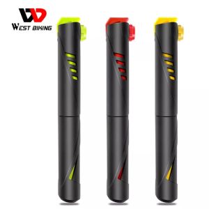 West Biking Bicycle Hand Pump Portbale 120PSI MTB Road Bike Tire Air Pump Light Weight Ball Toy Inflator Bicycle Accesories