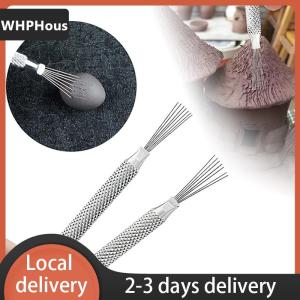 [COD] WHPHous Ship within 24 hours 7 Pin Feather Wire Texture Ceramics Tools Polymer Clay Sculpting Modeling Tool DIY Pottery Brush Pottery Tools Cake Accessories
