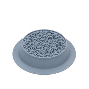 TEA7146 Silicone Slow Feeder Dog Bowl Round Anti-choking Slow Feeding Dish Boredom Reducer Double Side Cat Treat Feeder Pet Supplies