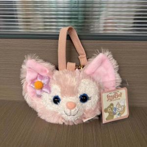 XEANG จุได้มาก กระเป๋าใส่เหรียญบุผ้ากำมะหยี่ สุนัข cookieann วันที่หูฟัง-กระเป๋าสายเคเบิล จี้ตุ๊กตาการ์ตูน กระเป๋าสะพายข้างผ้ากำมะหยี่ ลินาเบล ของเล่นตุ๊กตาการ์ตูน ของขวัญสำหรับเด็กผู้หญิง