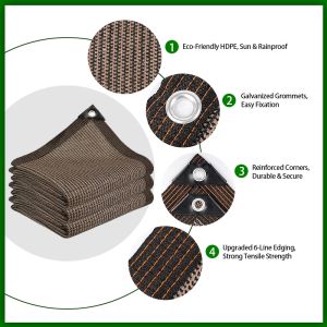 Thickened Makapal Durable 95% UV Resistant Sun Shade Net 8x10m Heavy Duty Garden & Greenhouse Cover