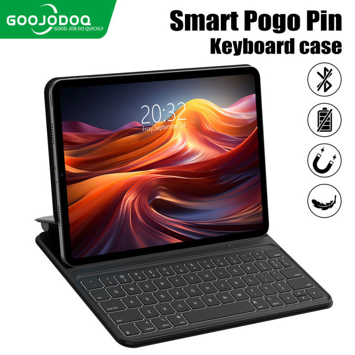 GOOJODOQ Magnetic Keyboard Case with Pencil Holder For iPad Air 4 Air 5 ...