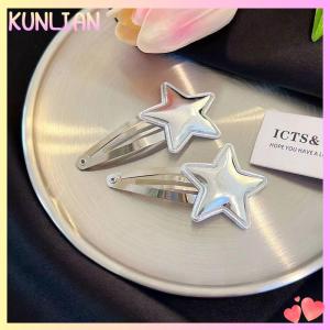 [KUNLIAN] Harajuku Sao Bobby Pin Ngọt Ngào Dễ Thương Ngôi Sao Năm Cánh Barrettes Hợp Thời Trang Tóc Clip Cho Phụ Nữ Thẩm Mỹ Side Clip Tóc Phụ Kiện Quà Tặng
