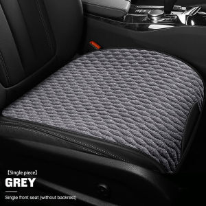 SEAMETAL Flax Car Seat Cover Front/ Rear Linen Fabric Cushion Breathable Protector Mat Pad Universal Car Accessories