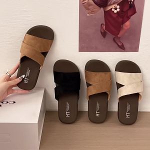 [Free Shipping] 2026 New Cross-Strap Sandals for Women Summer Breathable Versatile Fashionable and Comfortable Slippers for Outdoor Wear